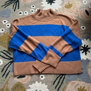 Everlane Mock Neck Cropped Sweater